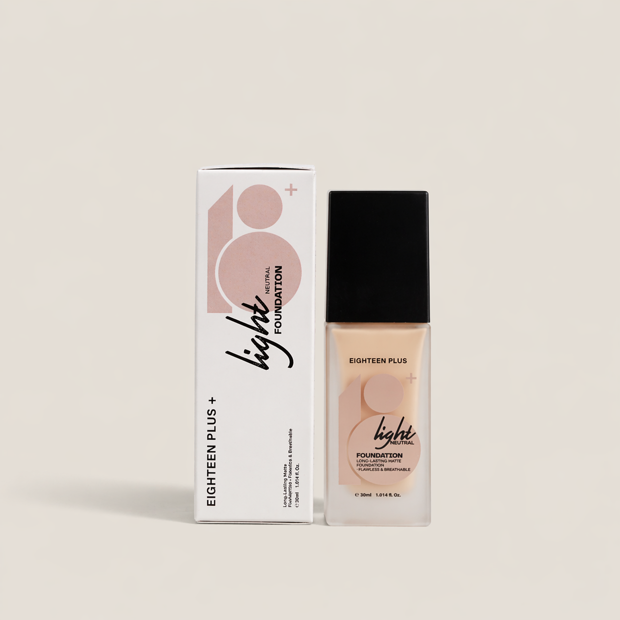 18+ Foundation - Light Neutral 30ml