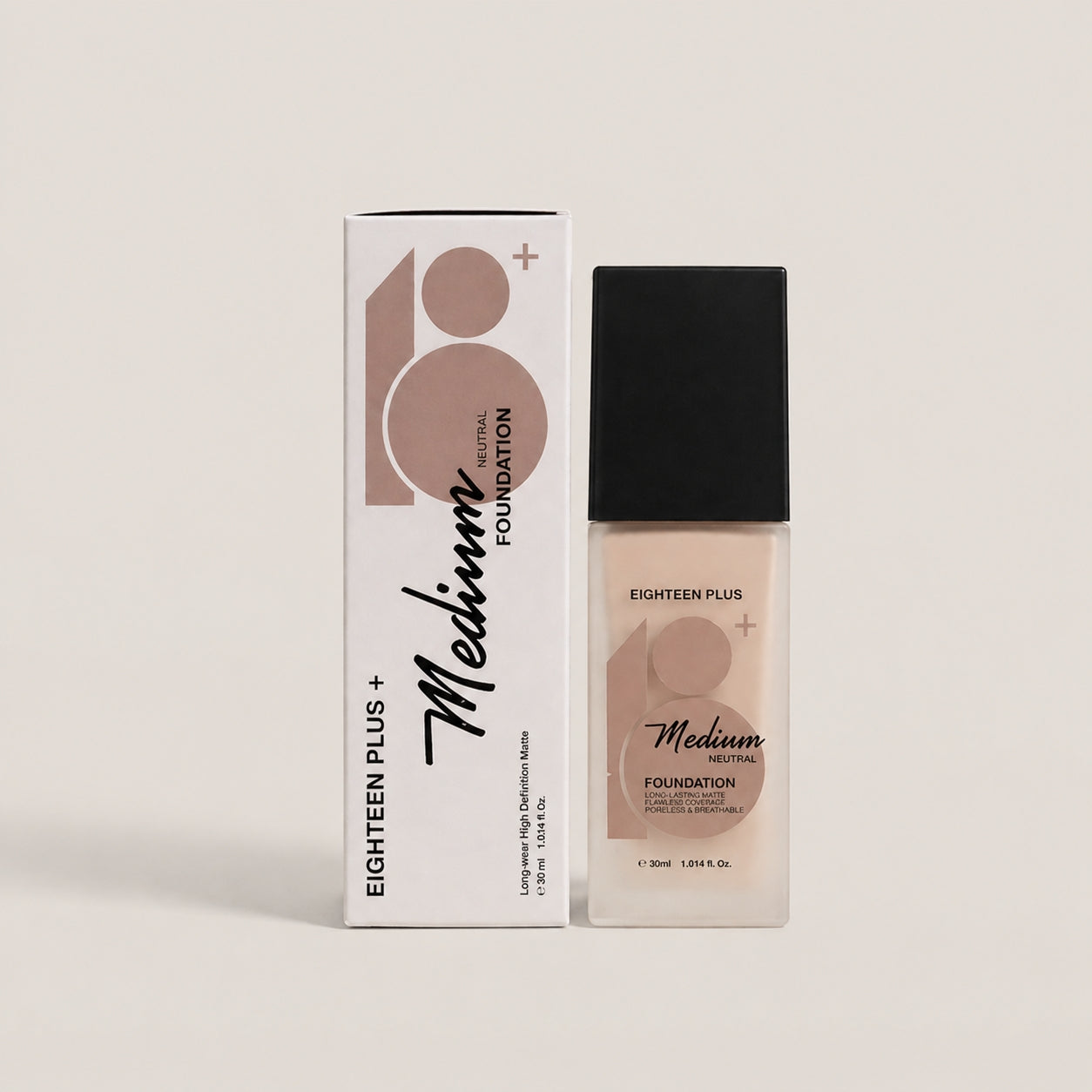 18+ Foundation - Medium Neutral 30ml